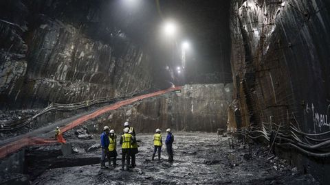 Imagen de febrero de este mismo año de la mina subterránea de pizarra más grande del mundo, A Fraguiña, en Carballeda de Valdeorras