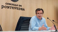 El concejal de Facenda de Pontevedra, Raimundo Gonzlez Carballo, present la modificacin de  la ordenanza que regula la plusvala