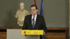 Rajoy, ayer jueves en el Museo del Prado, en el acto donde asegur que se postulara como candidato a la investidura. 