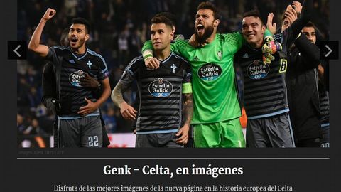 lbum del partido entre Gegnk y Celta en la web