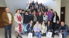 Representantes municipales recibieron a los estudiantes y docentes franceses que están estos días de intercambio en A Laracha