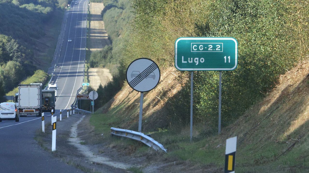 Tramo del corredor de Nadela-A Pobra de San Xiao que está pendiente de convertirse en autovía