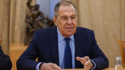 El ministro de Exteriores ruso, Serguéi Lavrov.