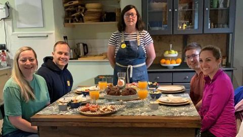 Desayuno en el Lugar das Marías, en Xove