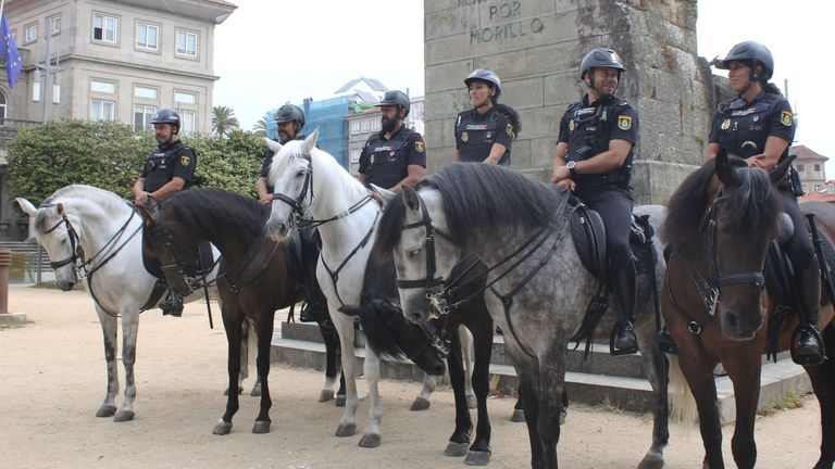 Policías vigilarán los montes a caballo para prevenir incendios forestales
