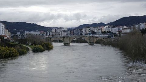 Inundaciones en la provincia de Ourense.En Ourense la crecida del Miño provocó varias inundaciones