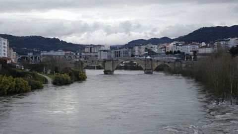 Inundaciones en la provincia de Ourense.En Ourense la crecida del Mio provoc varias inundaciones