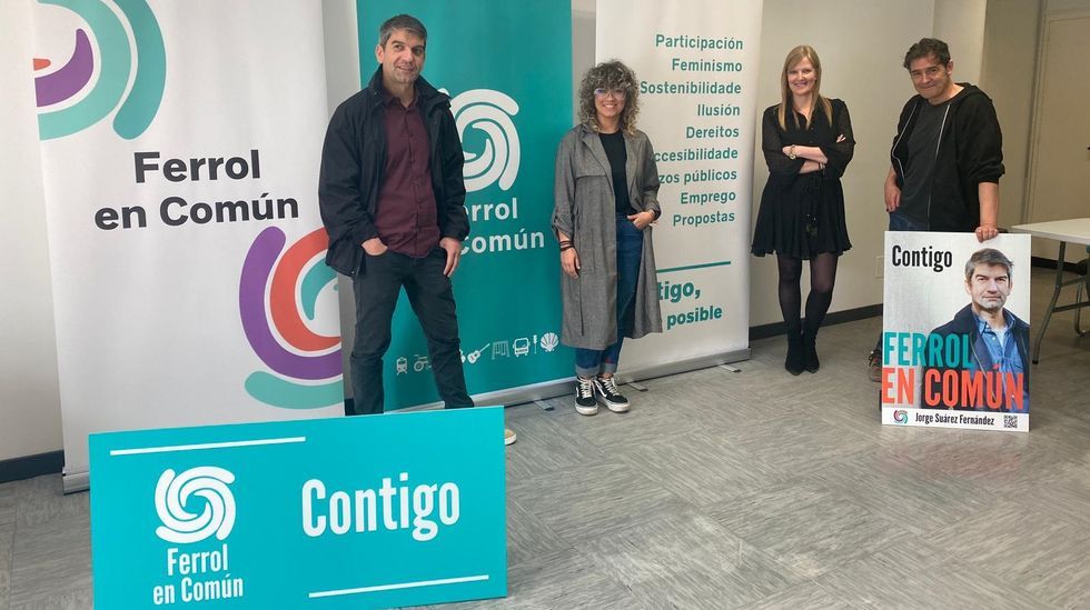Miguel Lorenzo, durante la inauguracin de la sede de la campaa en Juan Flrez