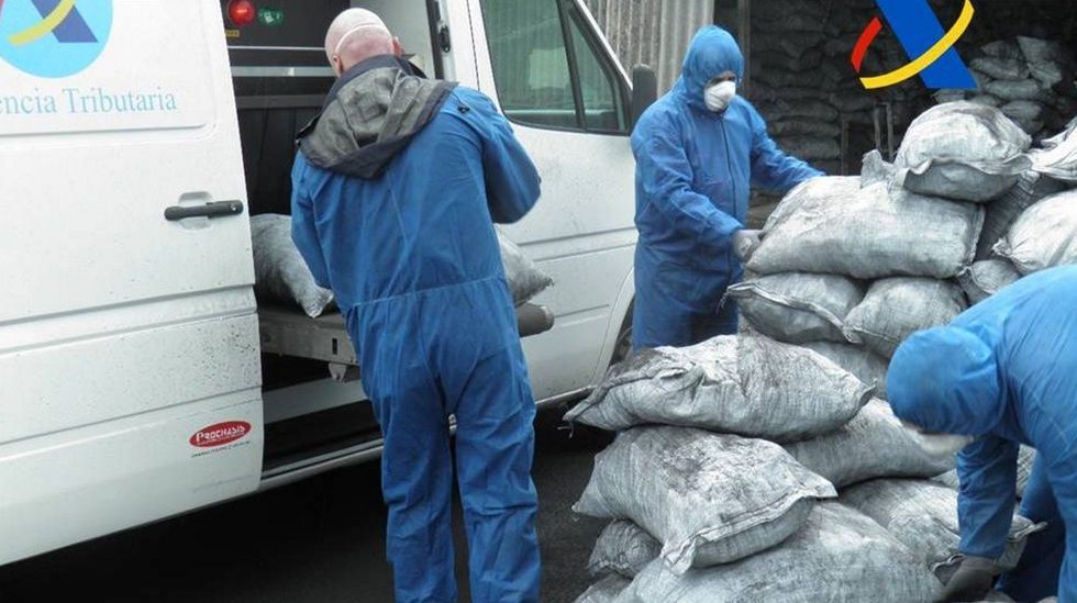 Imagen de archivo de la Guardia Civil tras descubrir una plantaci�n de marihuana