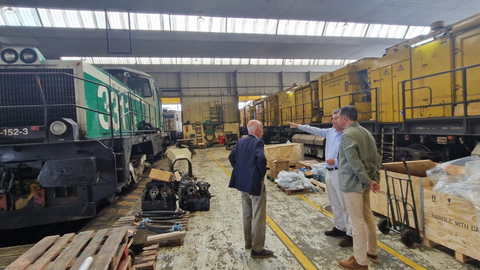 Imagen de archivo de la visita de Juan Carlos Campo a Talleres Alegr�a