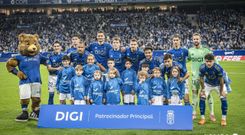 El once inicial del Real Oviedo ante Osasuna