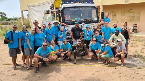 Equipo de Azul en Acción desplazado a Senegal