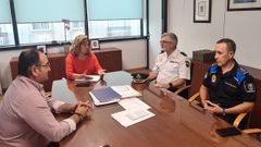 A alcaldesa de Narn reuniuse co comisario da Polica Nacional