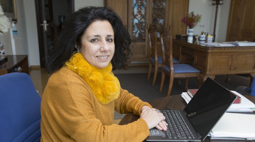 Margarita Lamela, alcaldesa de Cee 