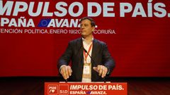 Jos Manuel Gmez Besteiro, en la clausura de comit federal del PSOE en A Corua