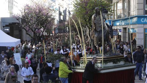 Domingo de Ramos, con la procesin de la borriquilla en Ourense