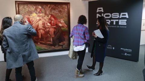 Inauguración da mostra de arte do Parlamento en Lugo