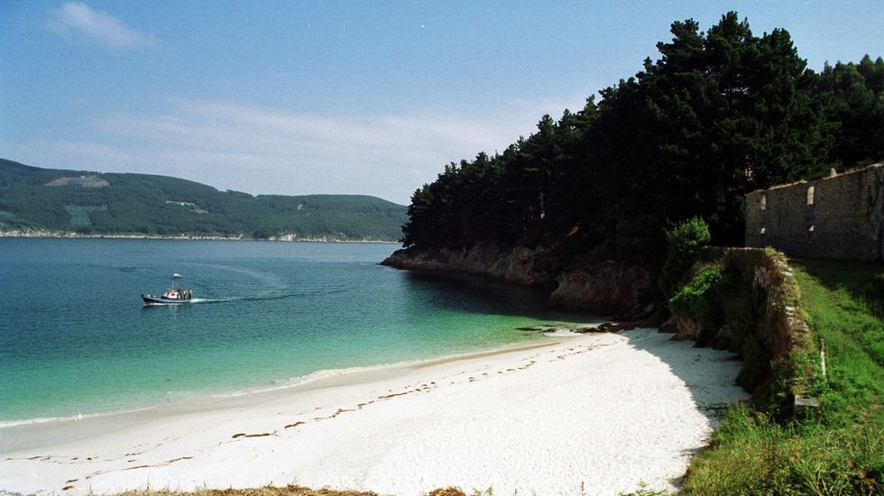 Playa de Caolín, el Caribe de O Vicedo