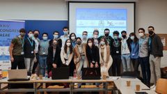 Participantes en el congreso nacional de la Asociacin de Estudiantes de Aeronutica y del Espacio