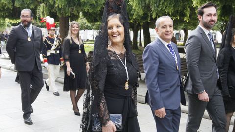 Ofrenda del Antiguo Reino de Galicia, paseo de autoridades