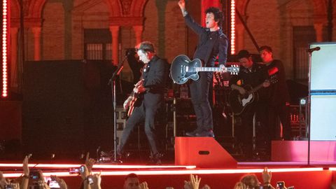 Green Day, en un concierto que ofreci en el 2019 en la sevillana plaza de Espaa.