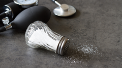 Un consumo excesivo de sal se relaciona con patologa cardiovascular y renal.