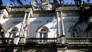Fachada de San Marcos en el 2002 con las letras de la Diputacin
