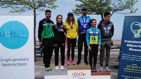 Podium Campeonato de Asturias de Duatlon