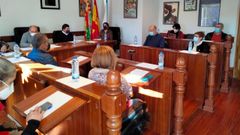 Pleno de dimisin de Abelardo Carballo como alcalde de Viana do Bolo.