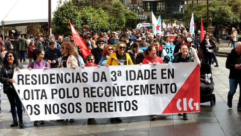 Manifestacin de la CIG en Pontevedra por el Primero de Mayo