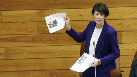 Ana Pontn, en una imagen en el Parlamento 