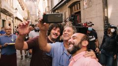 Momento durante la grabacin de  Cuados  en Ourense