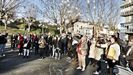 La familia de Luka lanz globos al cielo para recordarlo