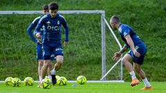 Reina y Santi Cazorla, en El Rquexn