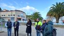 Visita a las obras de Portos de Galicia en Barallobre, Fene