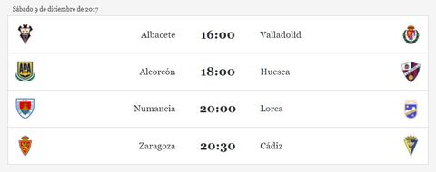 Jornada de hoy s�bado 9 de diciembre