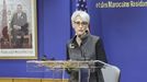La subsecretaria de Estados Unidos, Wendy Sherman, despus de un encuentro con el Ministerio marroqu de Exteriores, en Rabat.