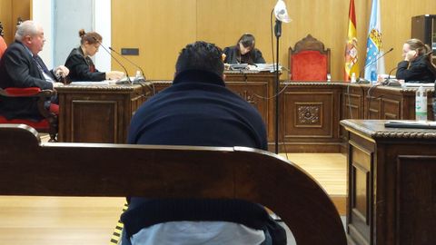 El conductor acusado, en un momento del juicio.