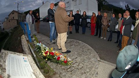 Homenaje a los mrtires de Cans en Porto do son