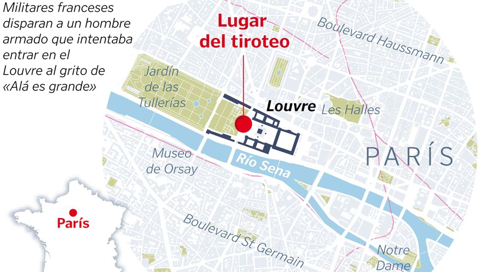 El lugar del atentado