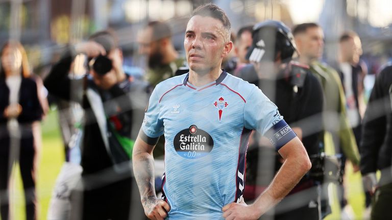 Iago Aspas, entre el orgullo y la impotencia: «Se acabó esta maravillosa travesía de la Europa League. Volveremos»