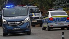 Un coche de polica en Rumana
