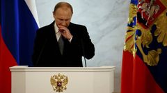 El presidente de Rusia, Vladmir Putin, pronuncia su discurso anual sobre el estado de la nacin.