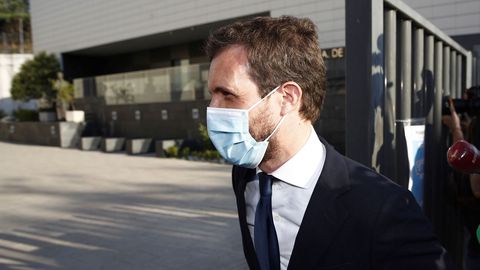 El líder del PP, Pablo Casado