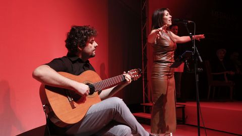 Momento da actuación musical