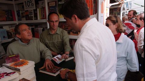 En la feria del libro de Madrid en el 2002