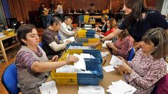 Recuento del voto exterior en las autonmicas del 2012, en la Audiencia de Pontevedra