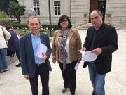 ...Represas, Garrote y Troncoso, firmantes del tripartito de Ponteareas