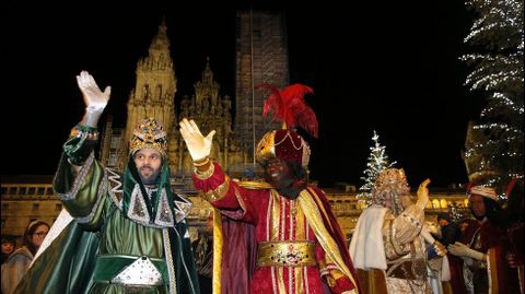 Los Reyes Magos, en Santiago, en una imagen de archivo