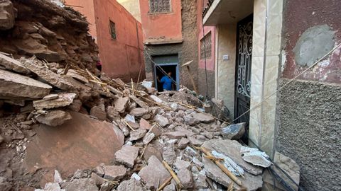 Destrozos en Marrakech